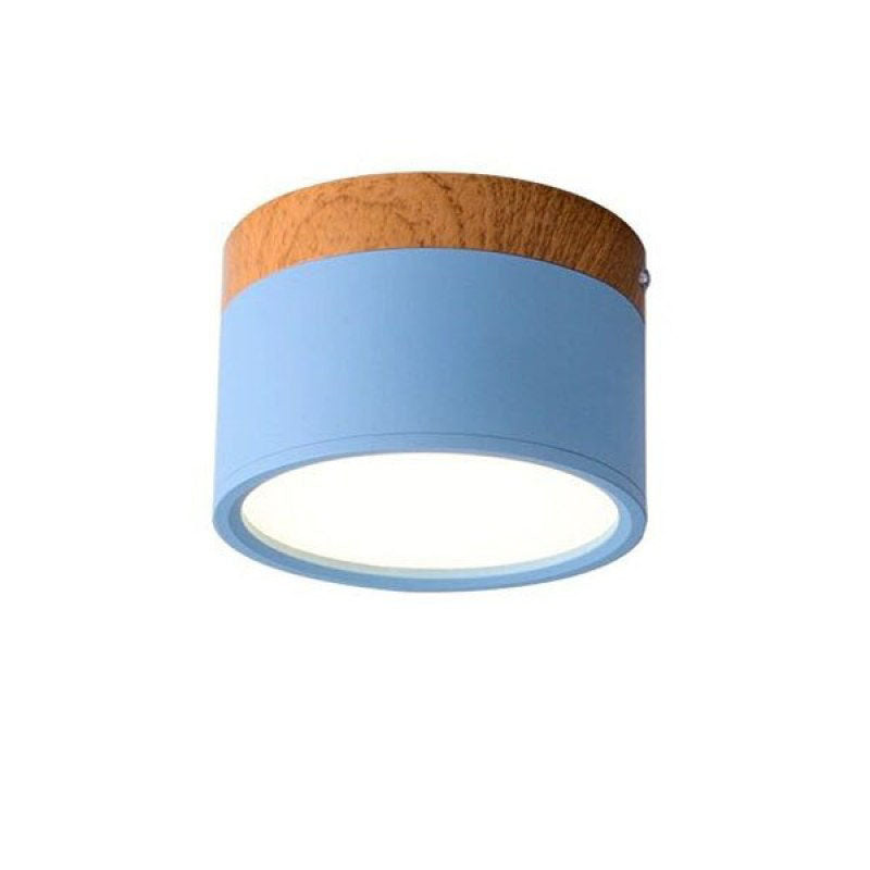 Lumex Petit Plafonnier Led Multicolor Bois Nordique. Couloir-Luire