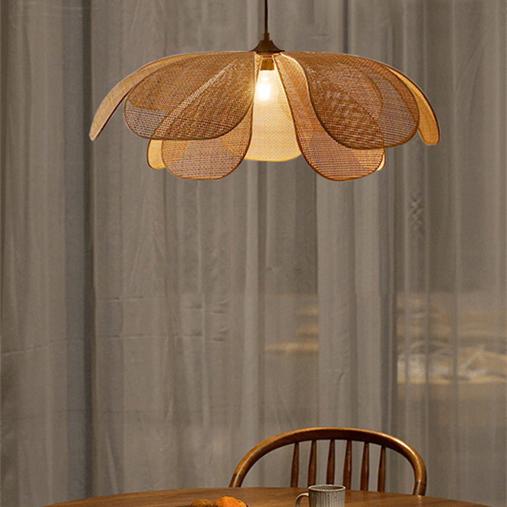 Seli Handmade Pendant Light, Rattan/Willow Weave - Sereilux