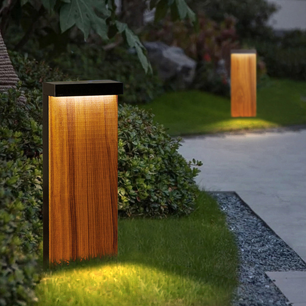 Tostel Extérieure Géométrique Minimaliste. Métal. Bois. Extérieur-Luire