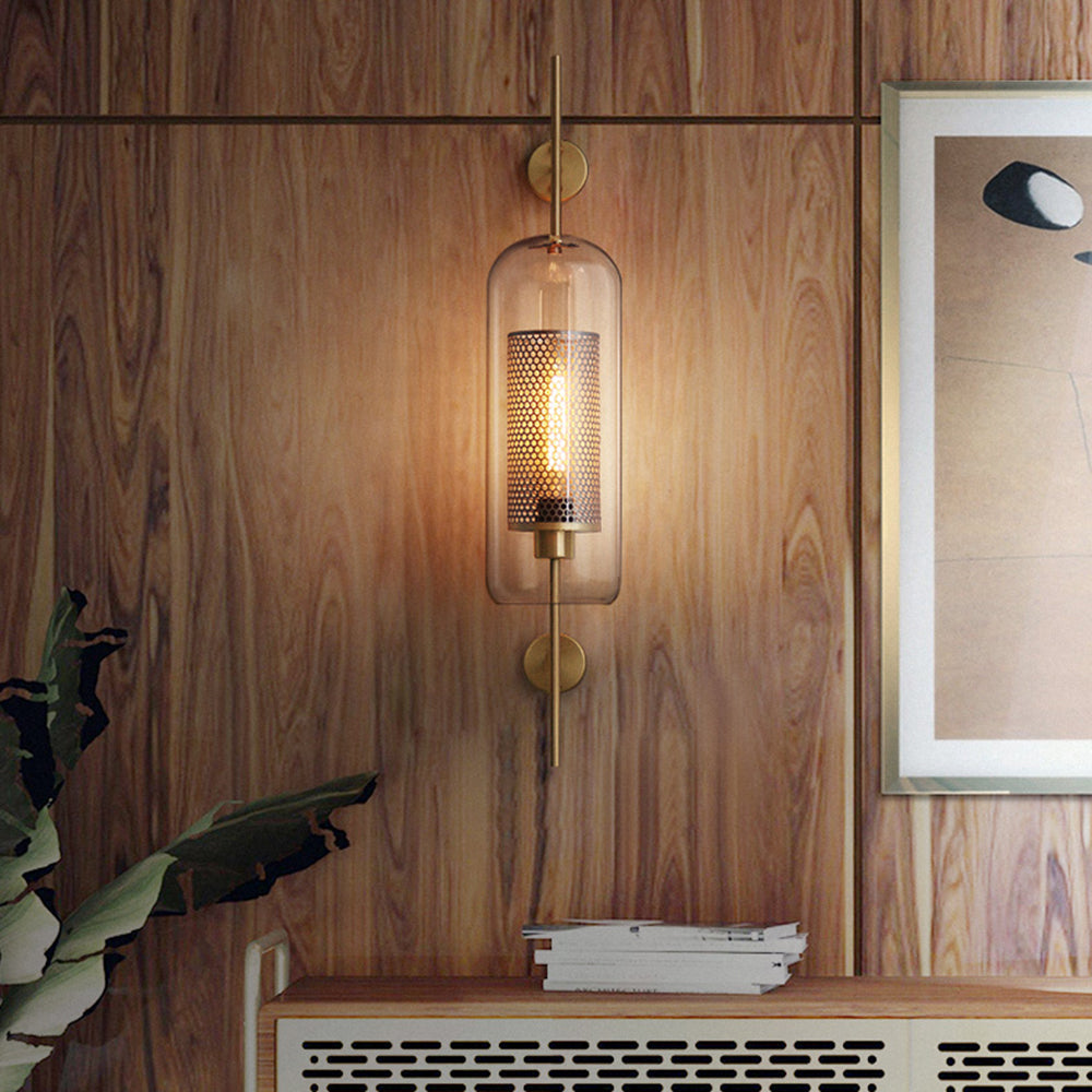 Seniq Industrial Classy Global Clear Glass Wall Lamp - Sereilux