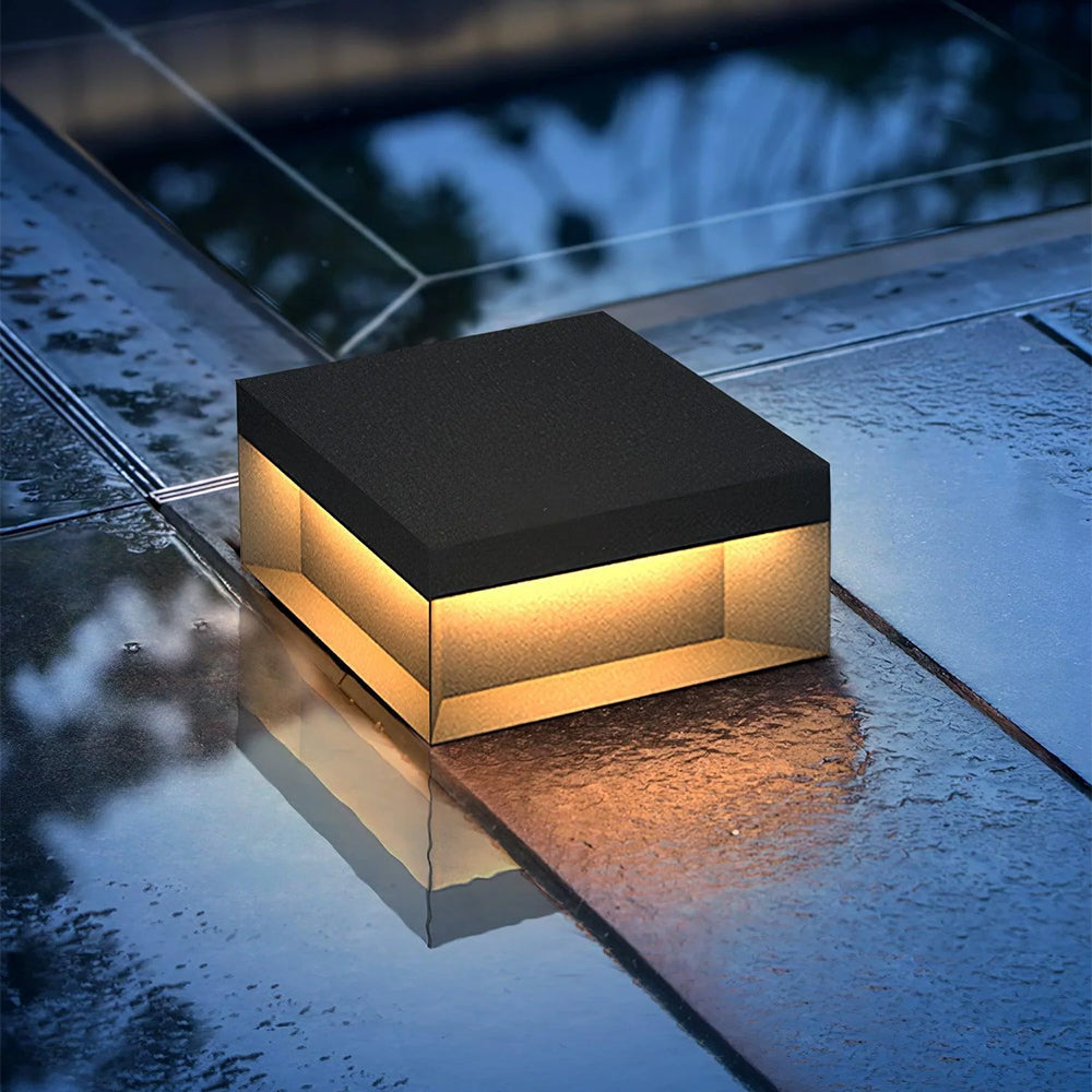 Lenovae Post Lamps Outdoor Modern Square Solar - Sereilux