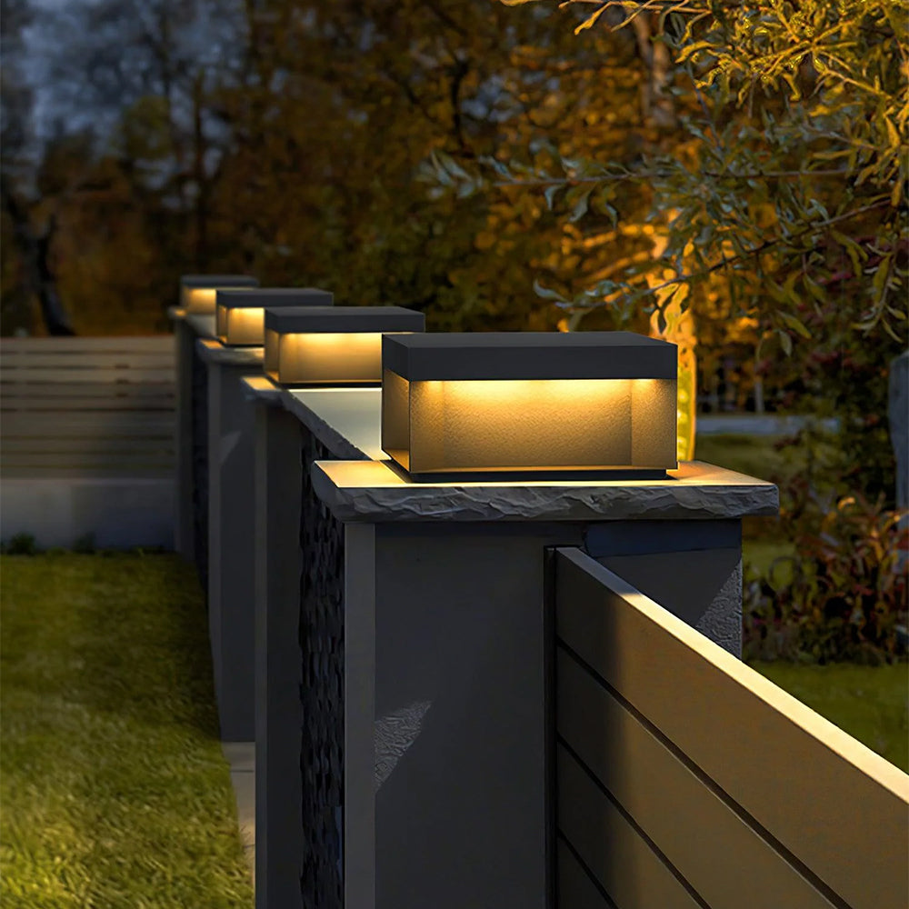 Lenovae Post Lamps Outdoor Modern Square Solar - Sereilux