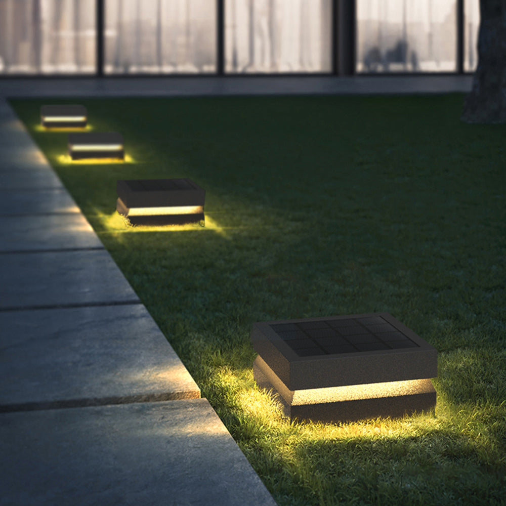 Corvex Außenlampe Modern Konkav Schwarz Solar - Sereilux