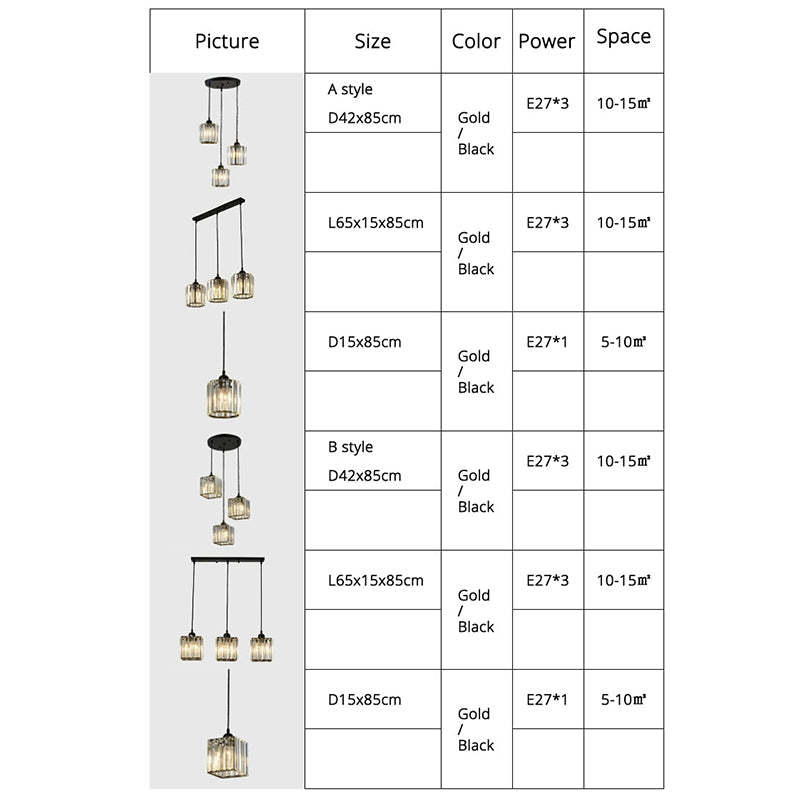 Maruvo Pendant Light Modern Cluster Cylinder Glass - Sereilux