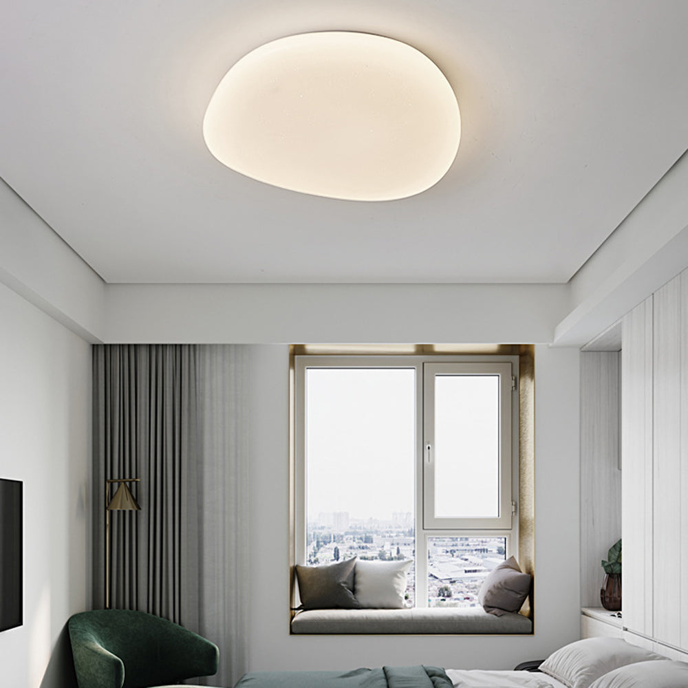 Raviq Flush Mount Ceiling Light, Pebbles Shape - Sereilux