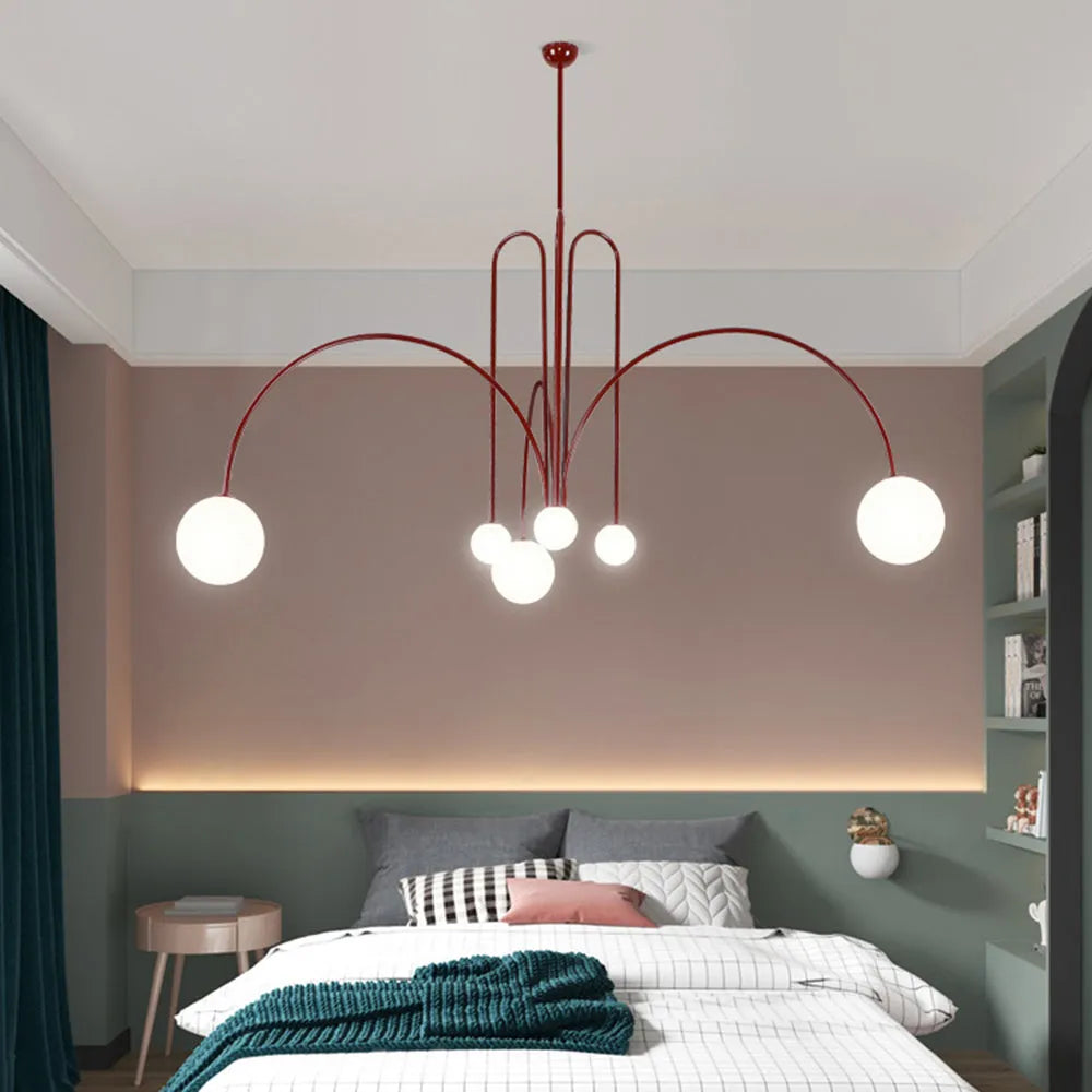Arvyn Pendant Light Double Layer Glass Bubble - Sereilux