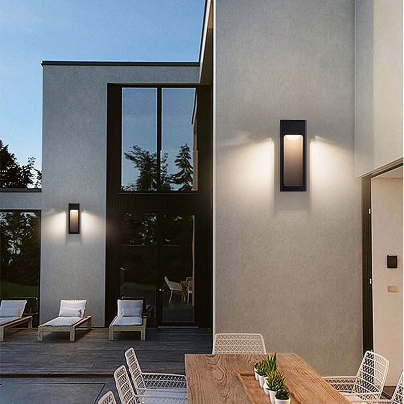Teniq Modern Waterproof Minimalist Geometric Outdoor Wall Light - Sereilux