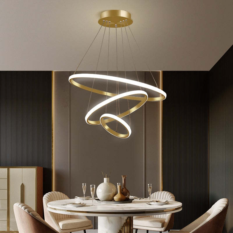 Tavonex Moderne Ring Hanglamp, 2/3/4 Ringen - Sereilux