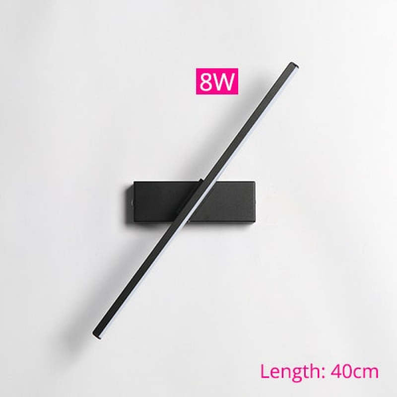 Darin Rotatable Wall Lamp for Bedroom, Black/White - Sereilux