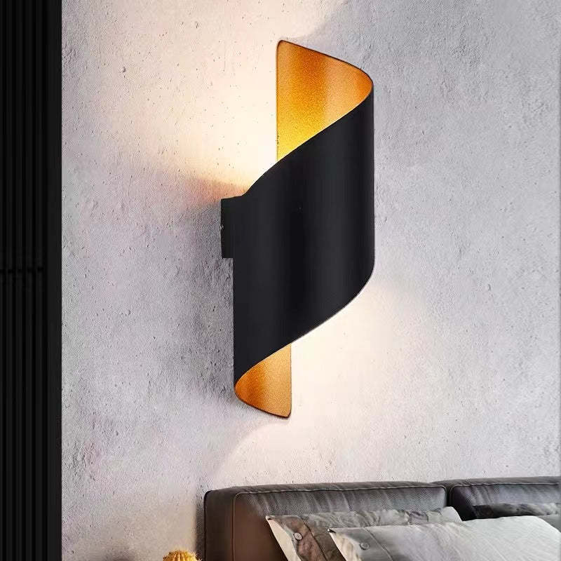 Lampă de perete Marqen modernă, formă de scoică spiralată pentru exterior - Sereilux