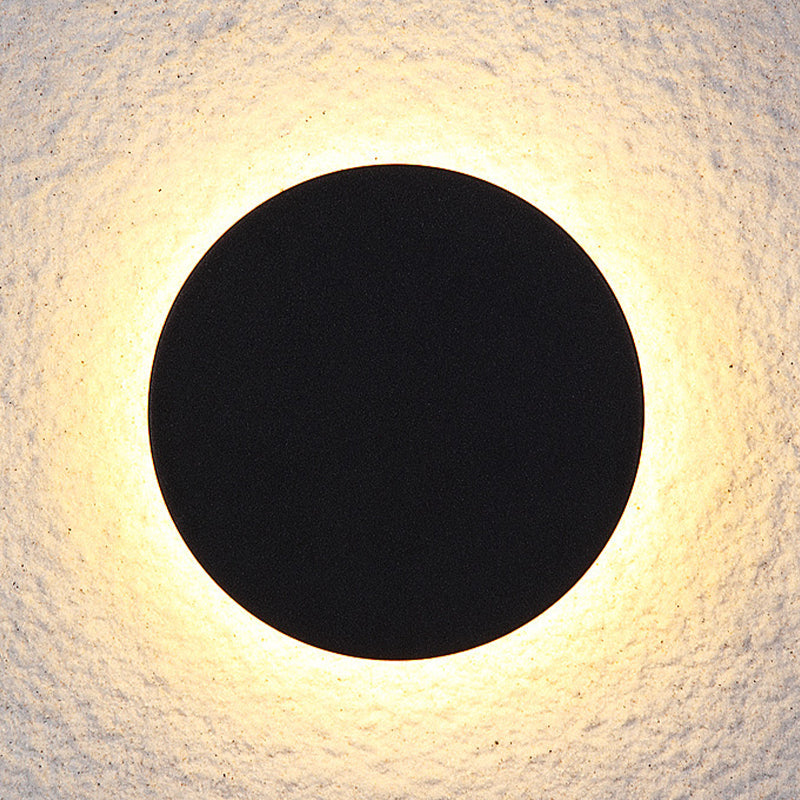 Dori Minimalistische runde/quadratische Außenwandleuchte LED, Schwarz/Weiß - Sereilux
