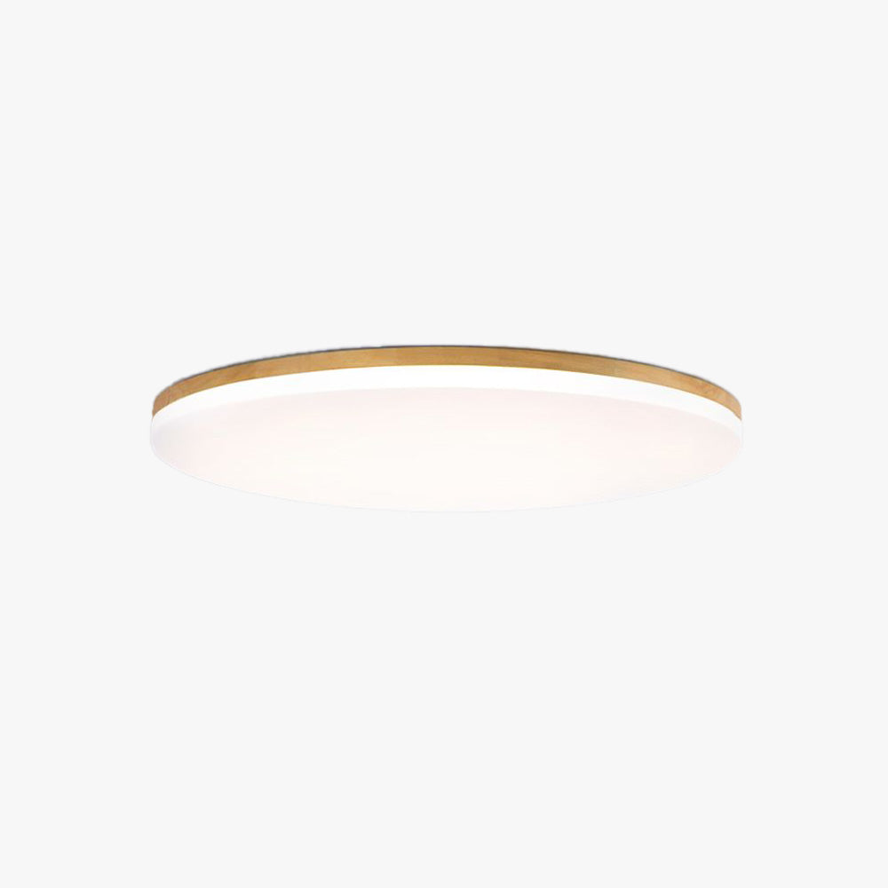 Norev Ceiling Light Slim Round Wood Frame - Sereilux