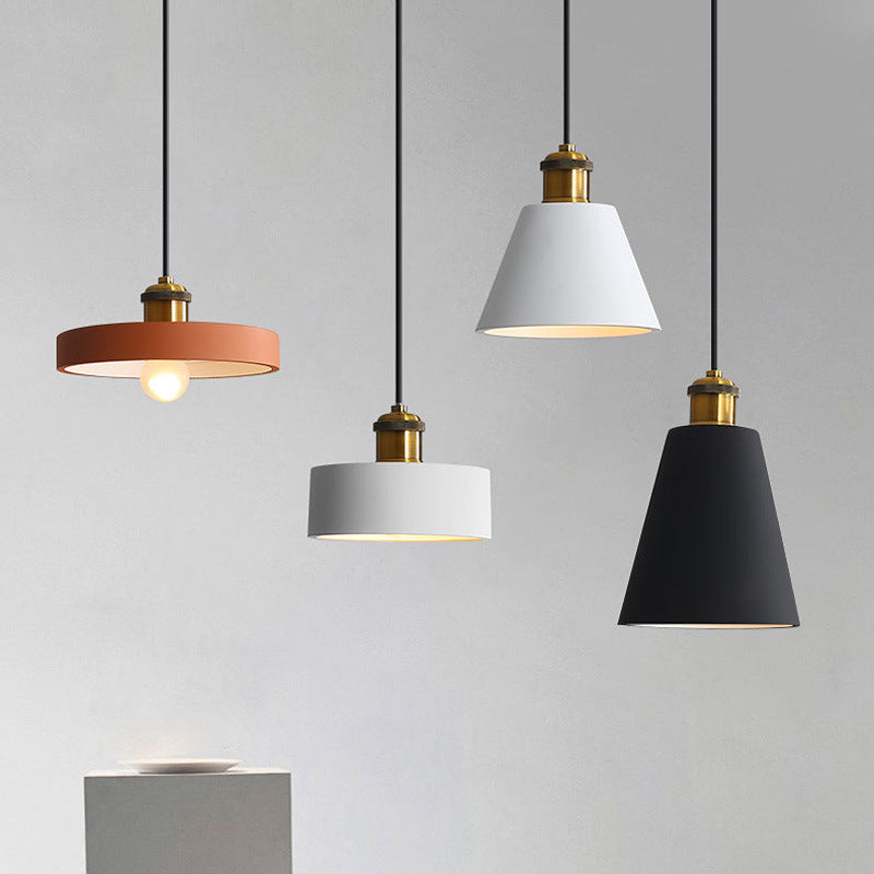 Astel Luminaires Suspension Nordique Blanc/Orange/Noir/Gris. Salon-Luire