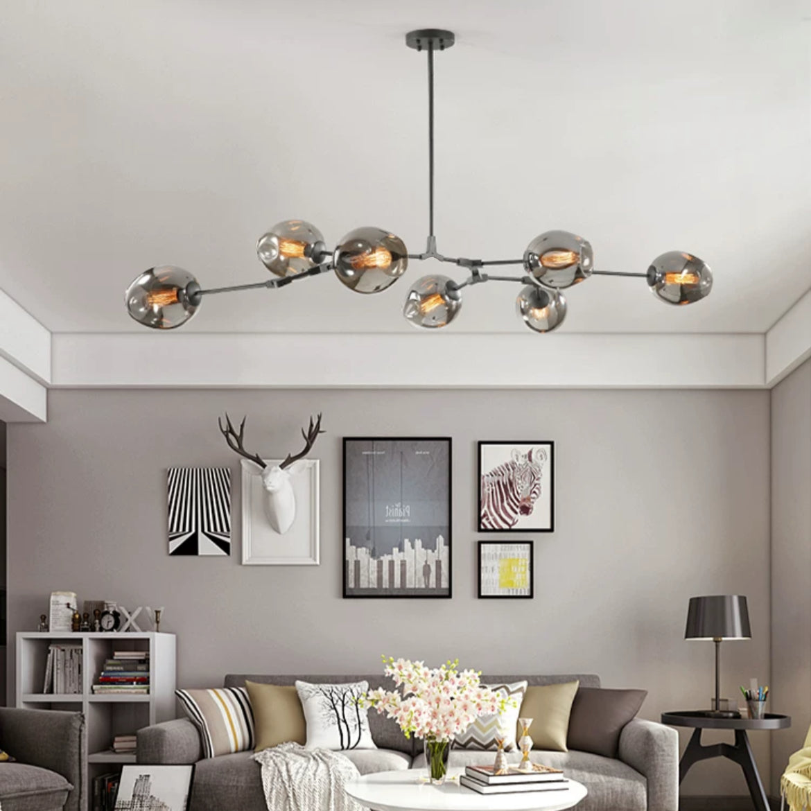 Zerin Nordic Modern Glass Pendant Light Clear Bubble - Sereilux
