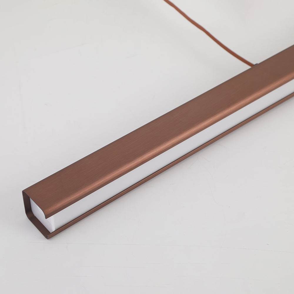 Lerin Modern Linear LED Pendant Light Black/Brown - Sereilux