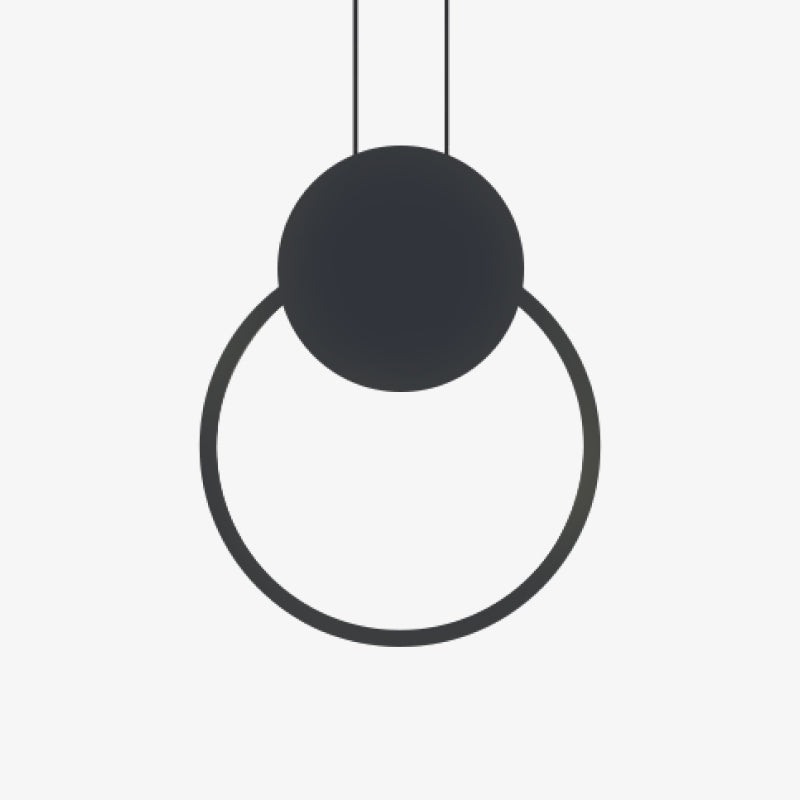 Kori Modern LED Pendant Light Black/White Living Room - Sereilux