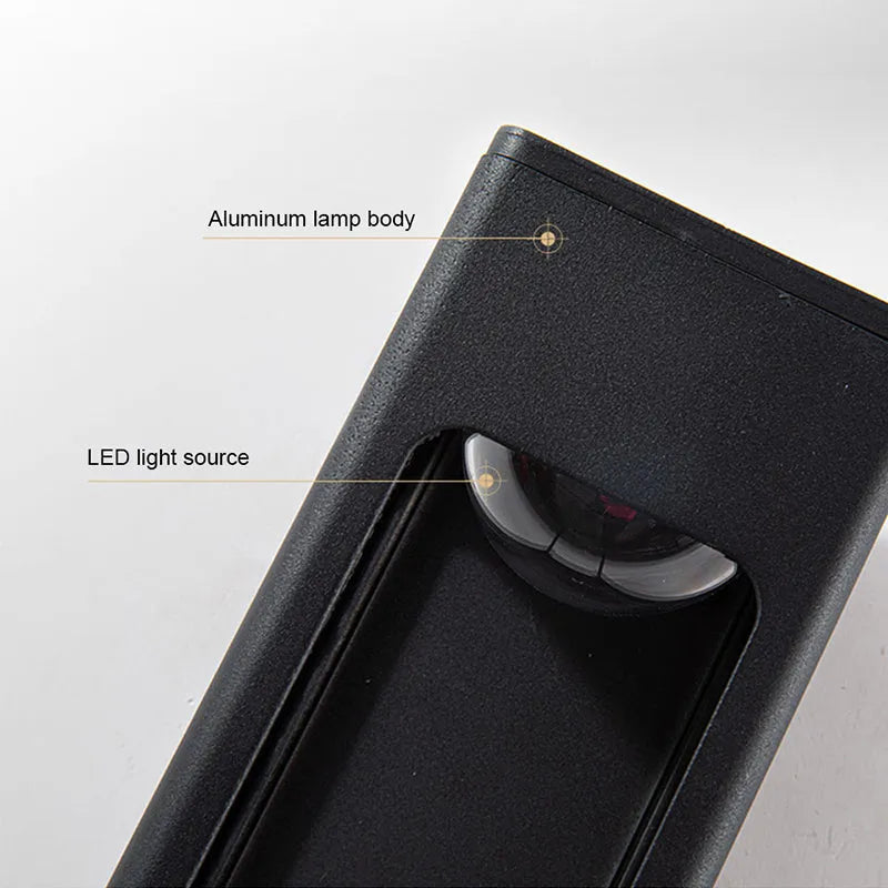 Teniq Modern Waterproof Minimalist Geometric Outdoor Wall Light - Sereilux