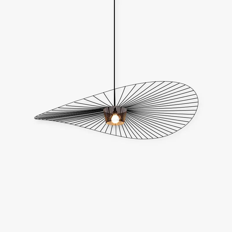 Xelion Pendant Light Modern Flower Fabric Black/White/Gold/Brown - Sereilux