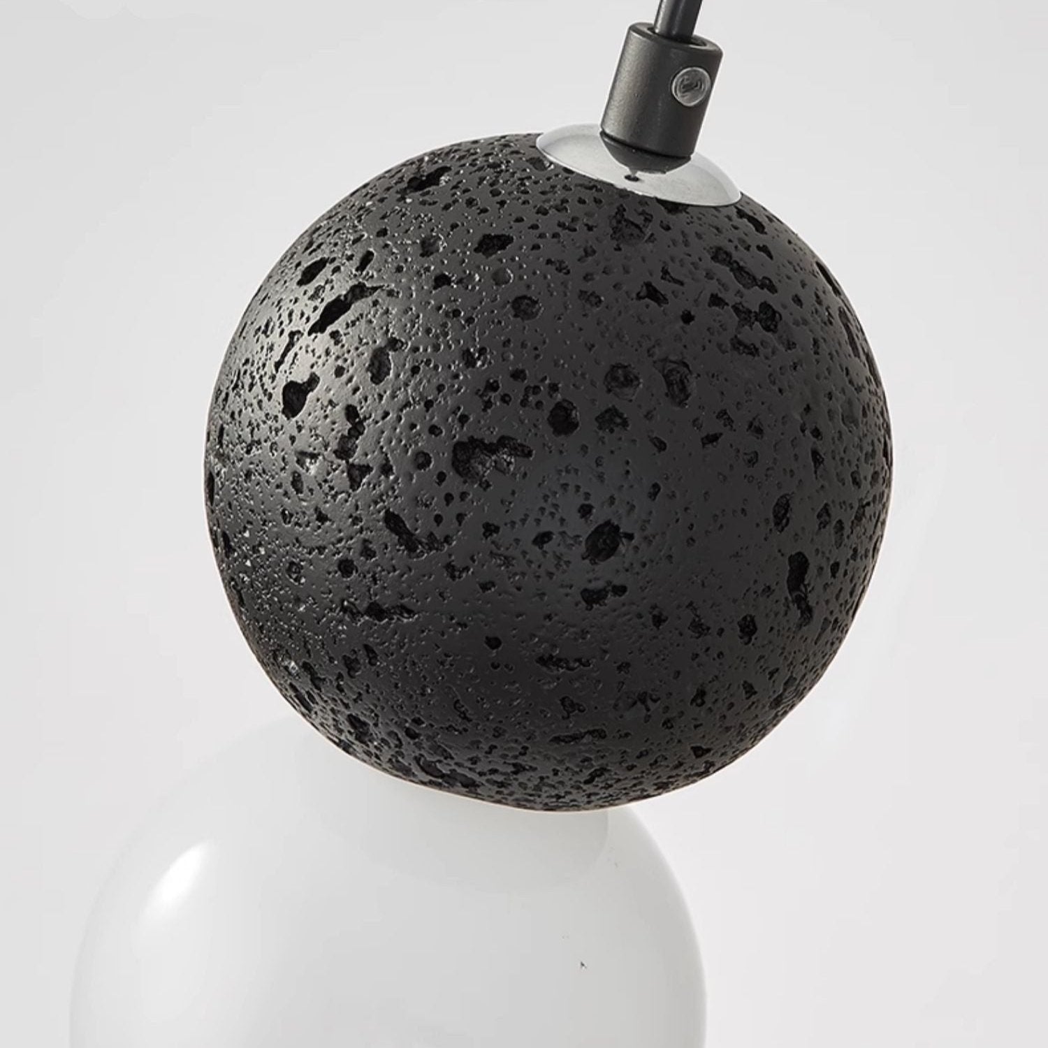 Luoxa Luminaires Suspensions Globe Moderne Pierre/Verre Rose/Gris/Noir/Blanc Salon-Luire