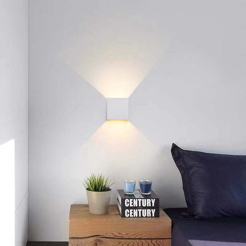 Lampă de perete exterioară pătrată modernă reglabilă Eronil cu LED - Sereilux