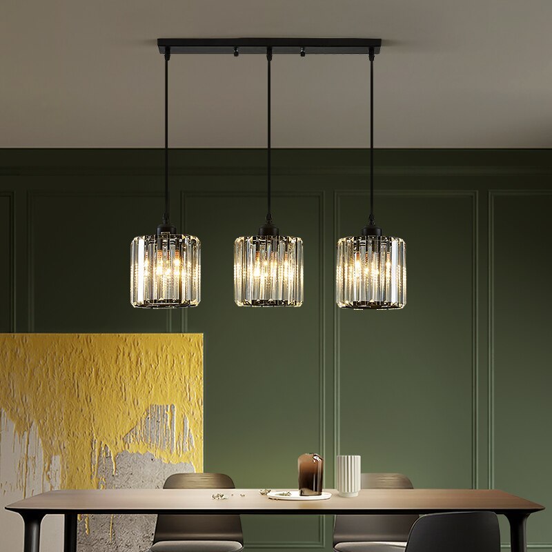 Maruvo Pendant Light Modern Cluster Cylinder Glass - Sereilux