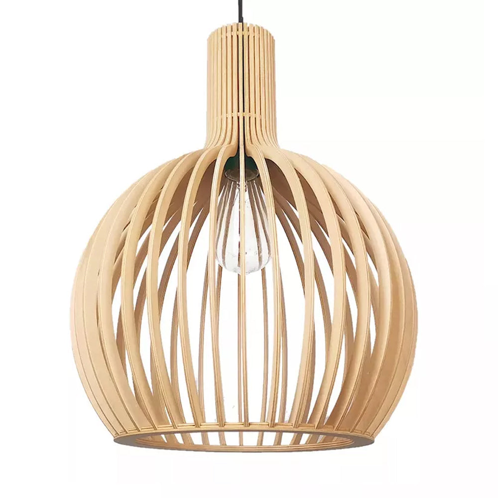Arix Suspension Design en Bois Sculpté Naturel Salle à Manger-Luire