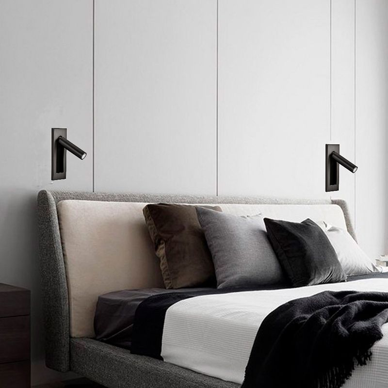 Noriel Wall Lamp Modern Rotatable Bedside Cylindrical - Sereilux