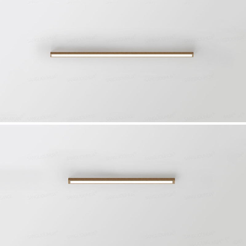 Ririxen Plafonnier Longue Linéaire Simple. Bois. Couloir/Chambre-Luire