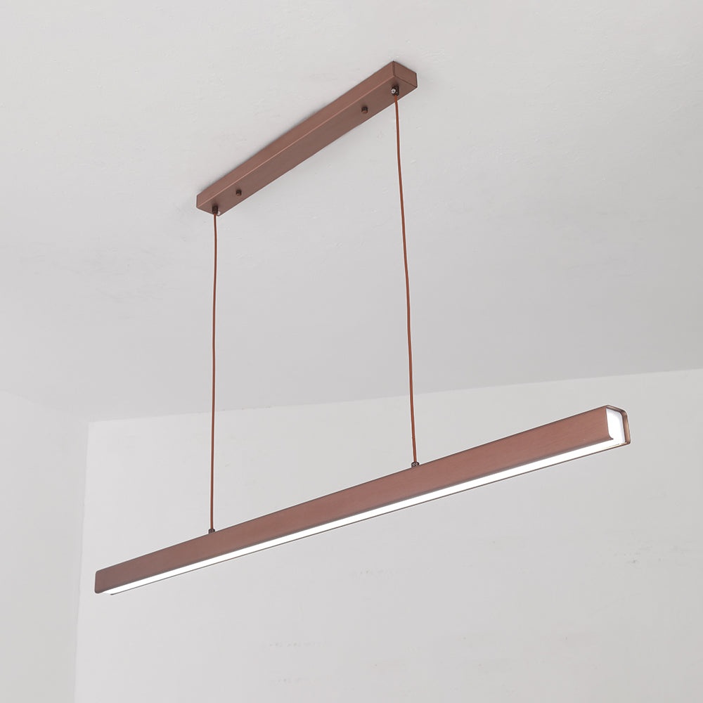 Lerin Modern Linear LED Pendant Light Black/Brown - Sereilux
