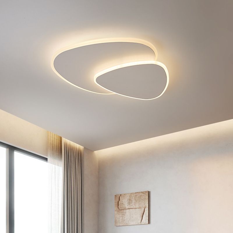 Corvian Ceiling Light White Geometric LED - Sereilux