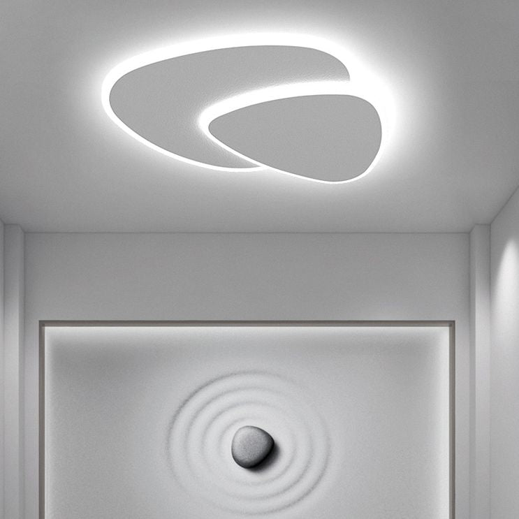 Plafonnier Corvian Blanc Géométrique LED - Sereilux