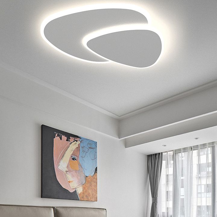 Plafonnier Corvian Blanc Géométrique LED - Sereilux