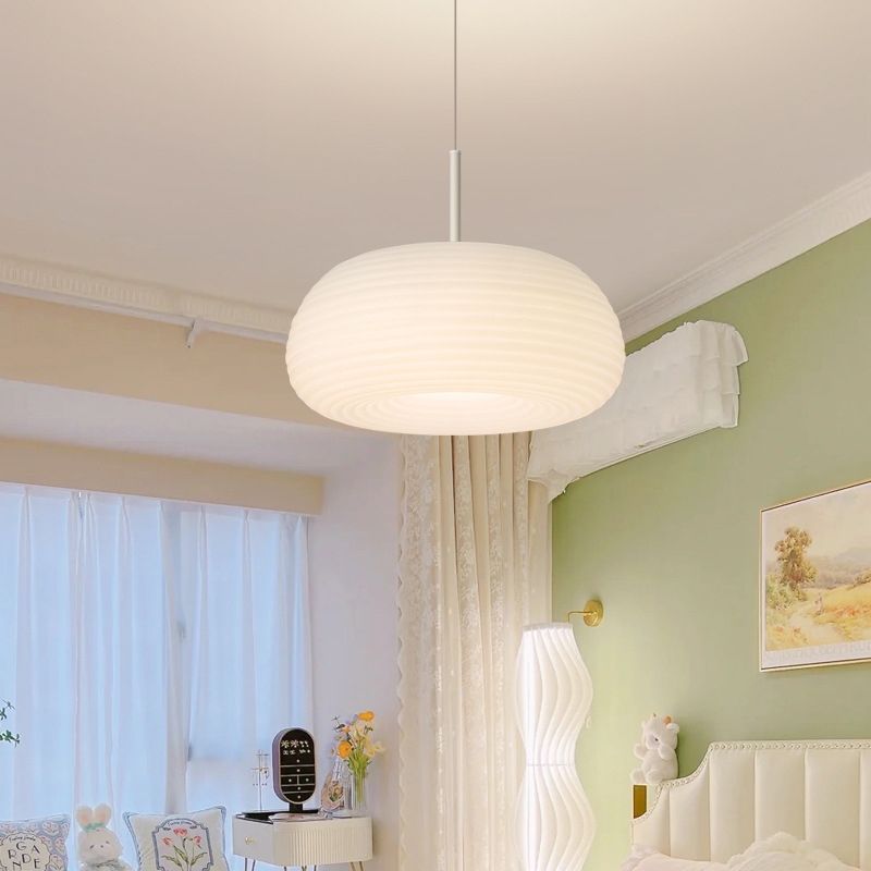 Dostel Suspension Tambour Naturelle. Blanc. Chambre-Luire