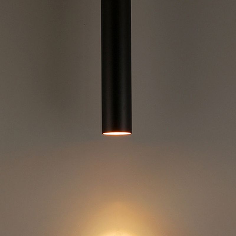 Solira Pendant Light Modern Cylinder Shape Linear Black - Sereilux