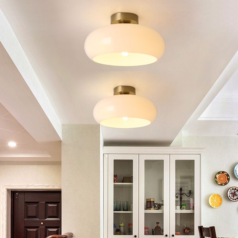 Vensia loftlampe i glas, indbygget - Sereilux