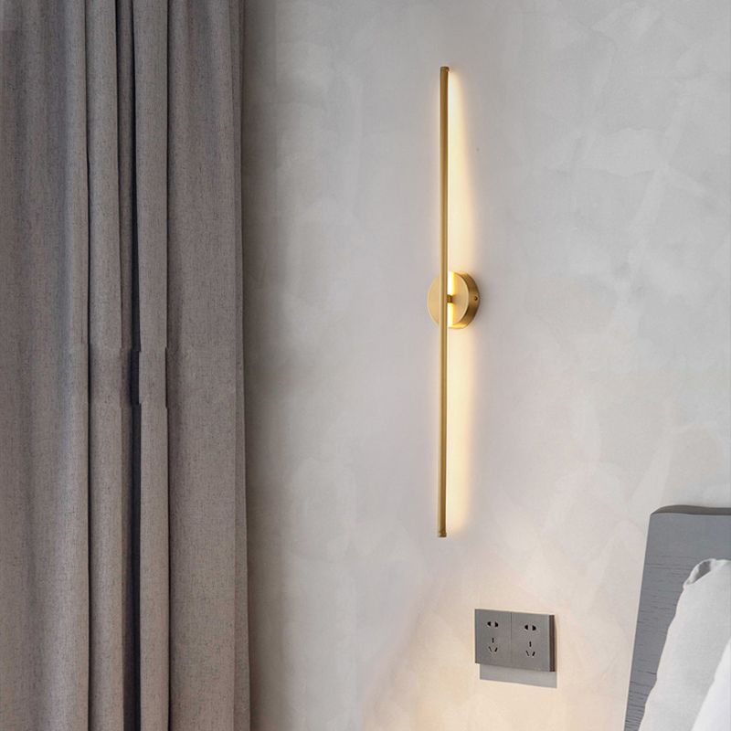 Dorina Wall Lamp Modern Linear &Silica Gel Gold - Sereilux