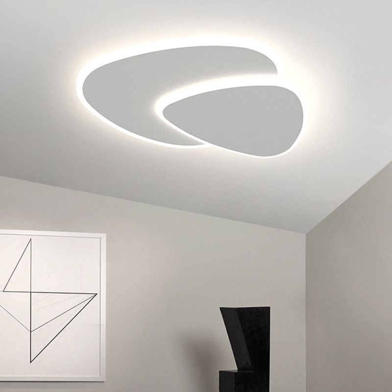 Plafonnier Corvian Blanc Géométrique LED - Sereilux