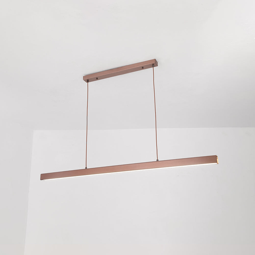 Lerin Modern Linear LED Pendant Light Black/Brown - Sereilux