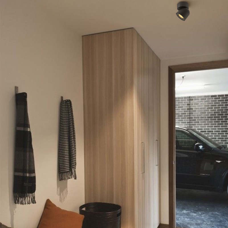 Lampada da soffitto moderna a LED Lurix Spotlight, nera/bianca - Sereilux