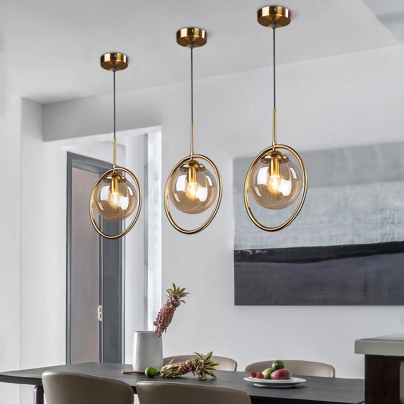 Neo Glass Pendant Light with a Ring - Sereilux