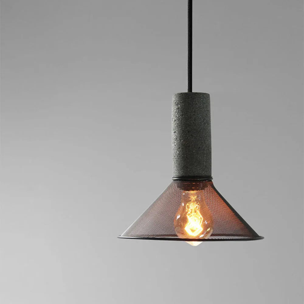 Vireth Pendant Light Industrial Cylindrical Cement/ - Sereilux