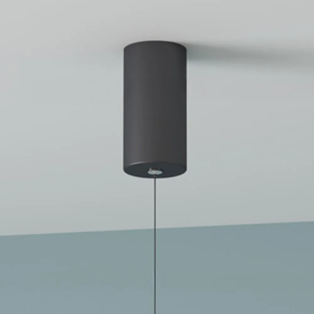 Tavix Minimalist Linear Pendant Light Bedside, Black - Sereilux