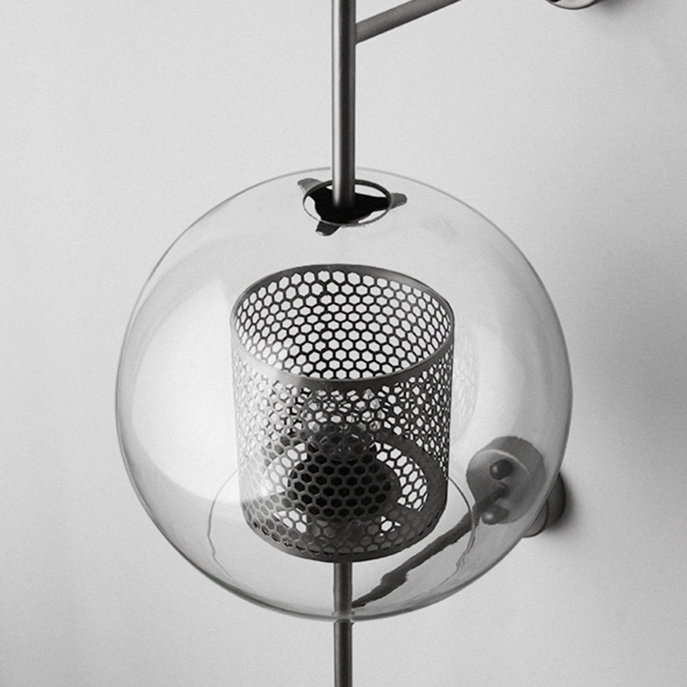 Borin Applique Murale Globe Vintage Cuivre/Argent. Salle de Bain-Luire
