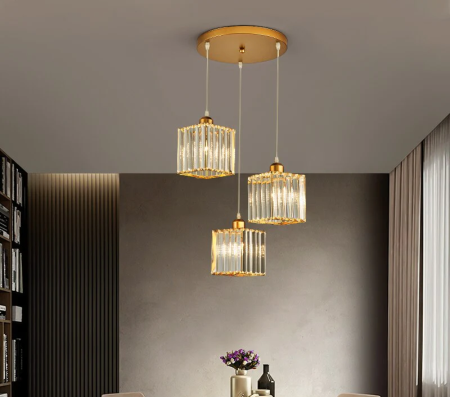 Maruvo Pendant Light Modern Cluster Cylinder Glass - Sereilux
