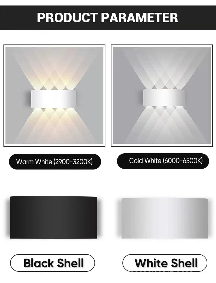 Nirex Wall Lamp Modern Rectangular Outdoor Water-wave - Sereilux
