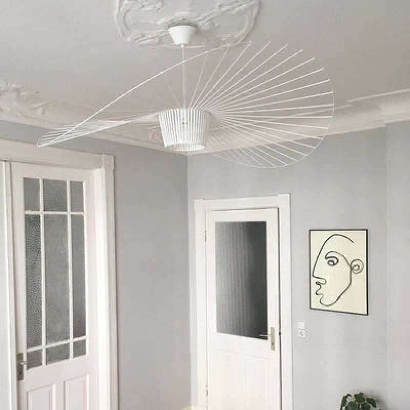 Xelion Pendant Light Modern Flower Fabric Black/White/Gold/Brown - Sereilux