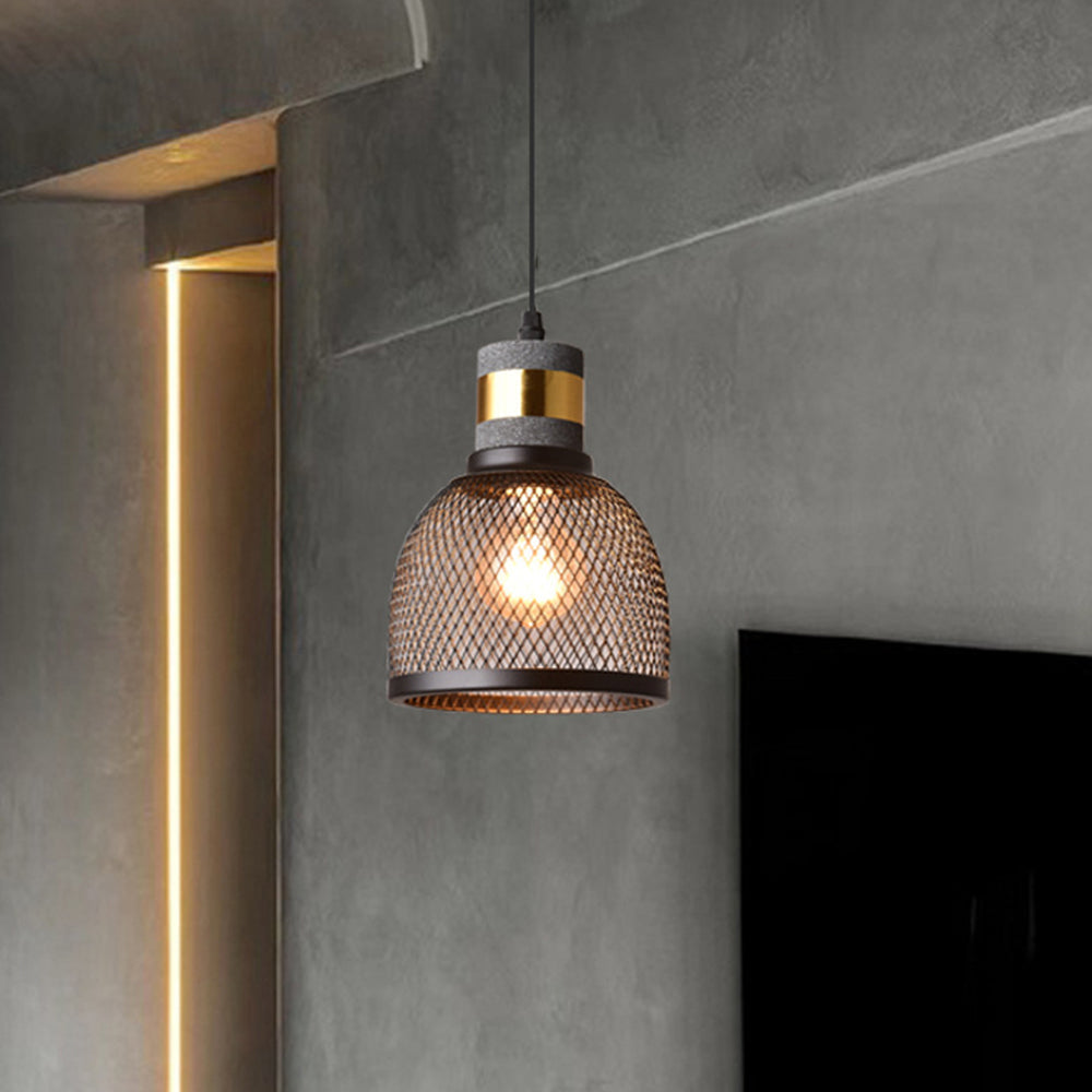 Vireth Pendant Light Industrial Cylindrical Cement/ - Sereilux