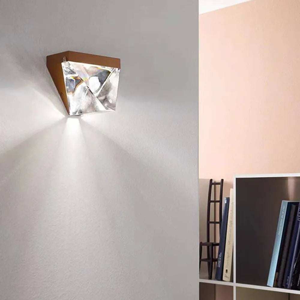 Lampada da parete Norevia impermeabile Diamante / Cristallo per esterni - Sereilux