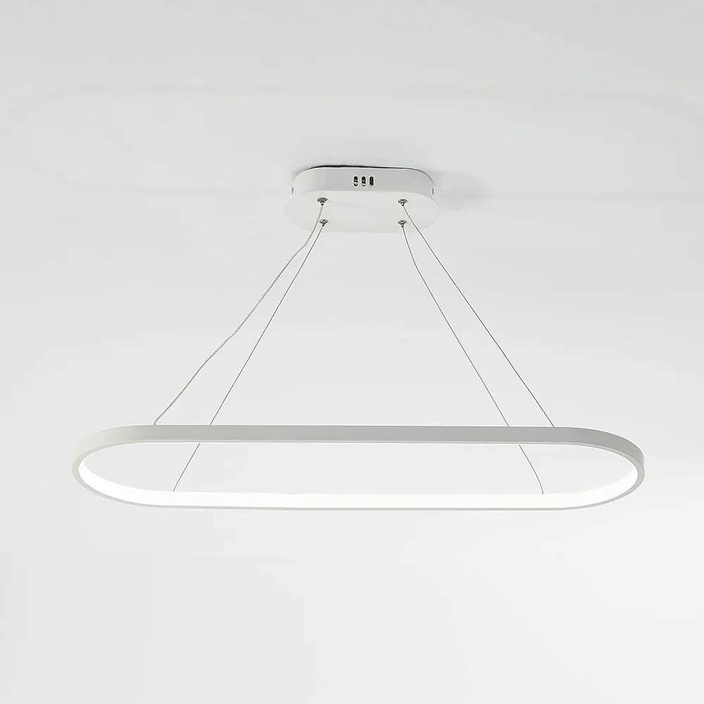 Minimalistyczna owalna lampa wisząca do wnętrz Avenor - Sereilux