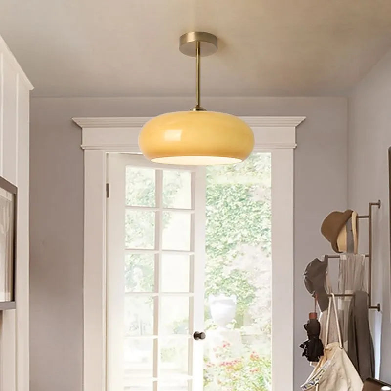 Vensia loftlampe i glas, indbygget - Sereilux